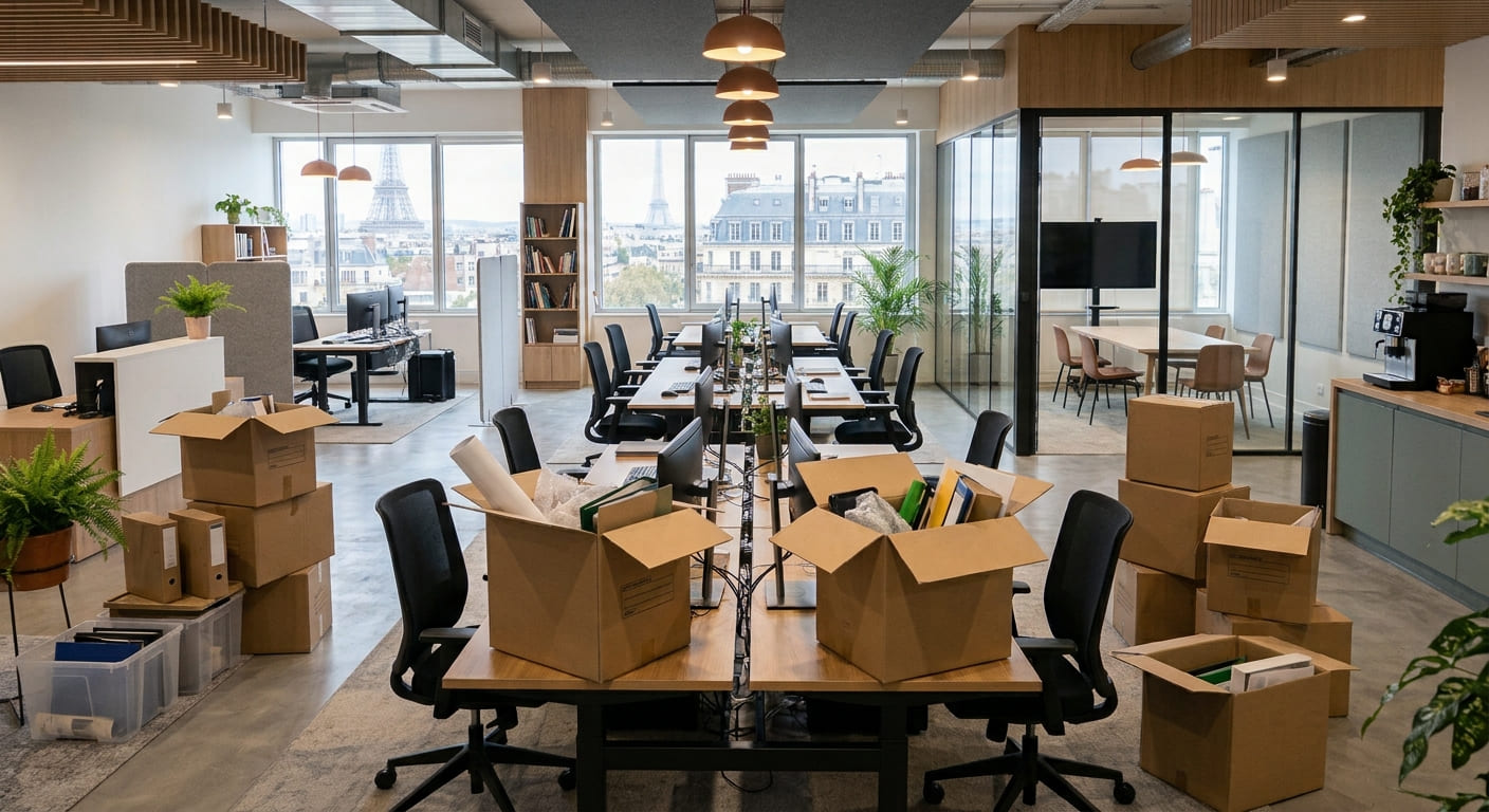 Débarras de bureaux et locaux professionnels petite et grande entreprise dans toute l'idf.